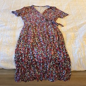 Amazon jersey dress, side tie